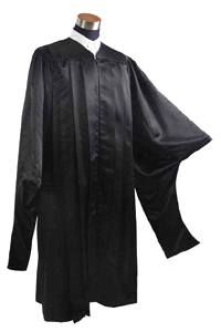 Masters Gown - Black Color in Matte Finish